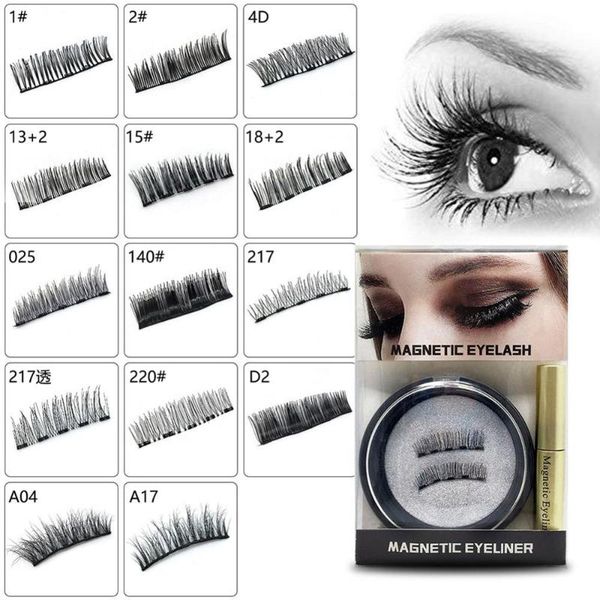 

magnetic liquid eyeliner quick drying with waterproof extension false eyelash 3d mink lashes natural false eyelashes wyt77