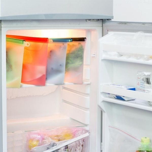 

500/1000/1500ml silicone bag reusable silicone bag leakproof for er preservation multiple purposes