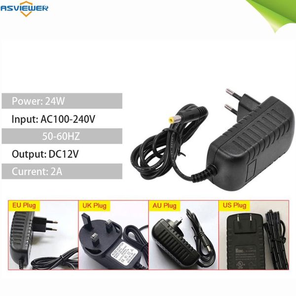 

ac 100-240v dc 12v 2a power adapter universal power supply wall plug charger adaptor 5.5x2.1mm eu standard plug