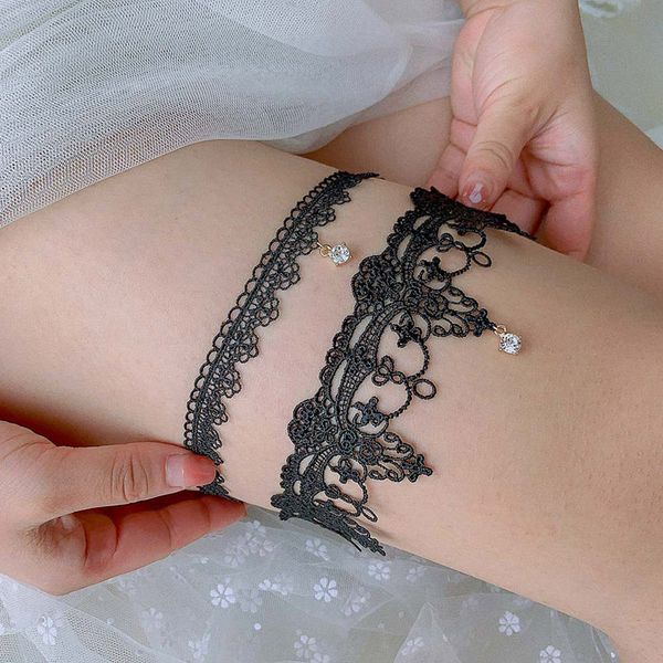 

white elegant crystal diamante wedding bride lace garter hen stag night bridal shower gift women thigh ring leg garter th17, Black;white