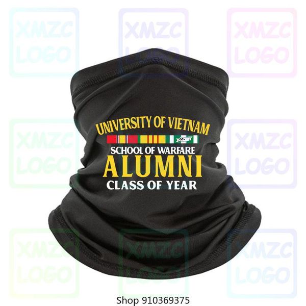 

scarves university of vietnam sekolah perang alumni kelas tahun t kemeja hitam pria bandana headband scarf neck warmer women men, Blue;gray