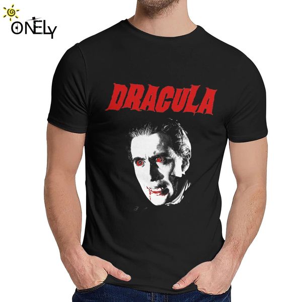 

100% хлопок horror of dracula футболка мужской уникальный дизайн молодого стиль мода o-образного вырез homme футболочки