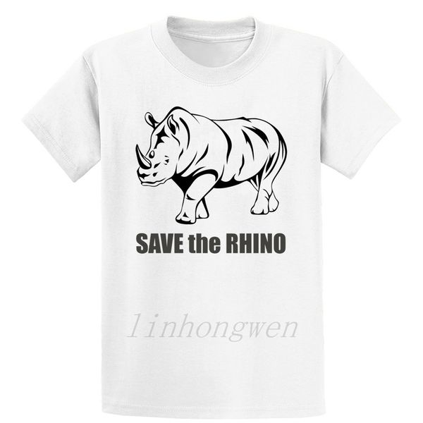 

rhino t shirt cotton kawaii interesting o-neck spring autumn fashion character cool shirt