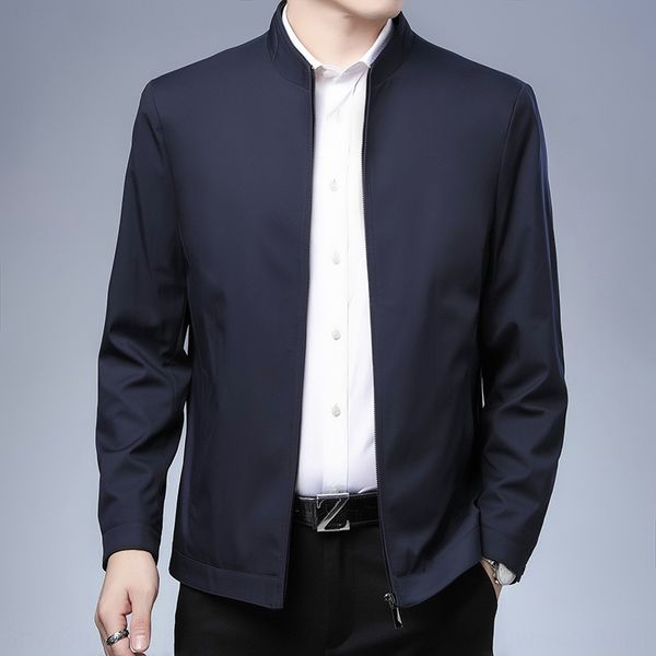 

2020 new korean style trendy simple all-match men's casual jacket men's stand jacket jacketcollar in spring and autumn kltdh, Blue