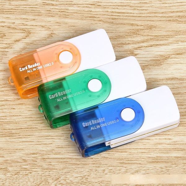 

multi card in 1 usb 2.0 adapter connector micro sd tf m2 memory stick ms duo rs-mmc memory reader