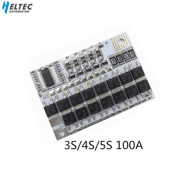 

attery accessories 3/4s/5s bms 12 16.8v 21v 100a li-ion lmo ternary lithium battery protection circuit board li-polymer balance charging