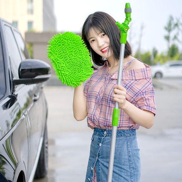 

multi-functional water spouting plate mop stainless steel lazy mop car vehicle cleaning rotary