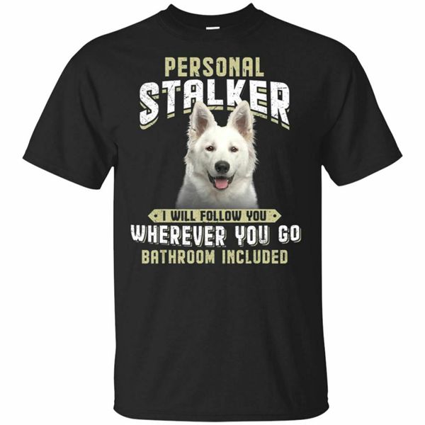 

berger blanc suisse personal stalker i will follow you black, navy t-shirt s-3xl digital printed tee shirt
