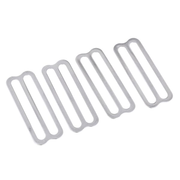 

pack 4 universal scuba diving stainless steel 2 inch weight belt keeper retainer webbing slider gear accessories