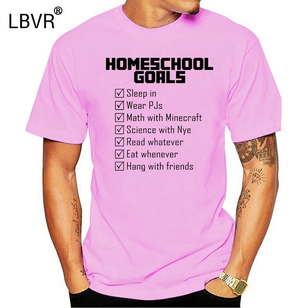 

homeschool goals tee shirt round neck letters fitness men's t-shirt sunlight hombre big size xxxl awesome hiphop