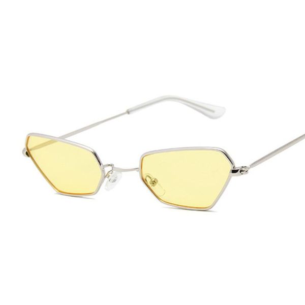 

vintage eye for designer small brand sun women sunglasses color shades cat yellow metal glasses retro fashion lunette female hbrxg pingtoy