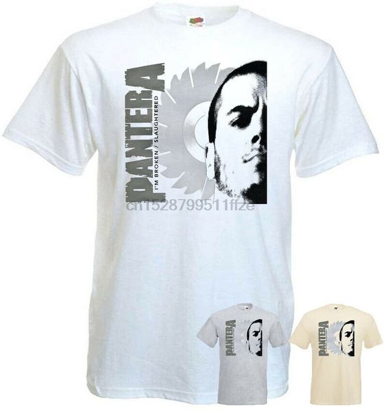 

pantera v47 im broken t shirt heavy metal grey white natural all sizes s 5xl