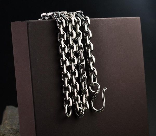 

925 silver male ms import thai silver necklace personality style restoring ancient ways kong fashion chain88