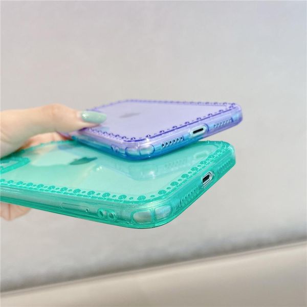

glitter transparent shockproof phone case for iphone 11 11pro max 7 8 plus x xr xs max se 2020 soft tpu solid color cove