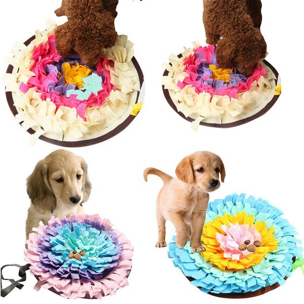 

interactive pet sniffing mat washable training blanket for dog cat smell training pad consume energy puzzle