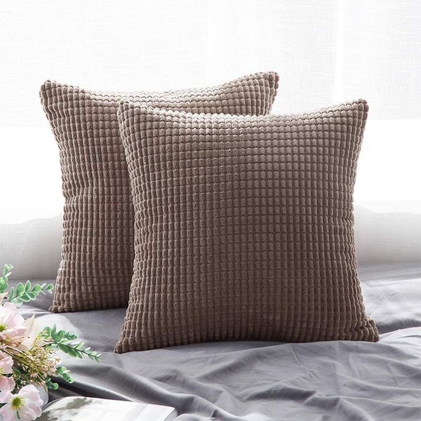 

pillow ins pure cotton plain canvas cover with corn kernels