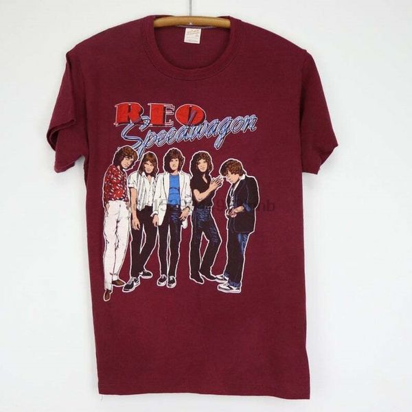 

vintage 1980s рео speedwagon рубашка rprnt s xxl