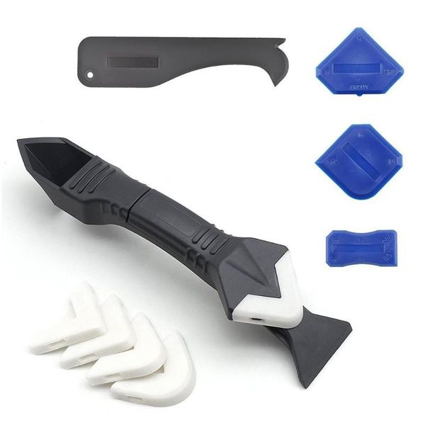 

beauty sewing tools glass glue scraper scraper plastic yin and yang angle shovel polishing pad 9 piece set