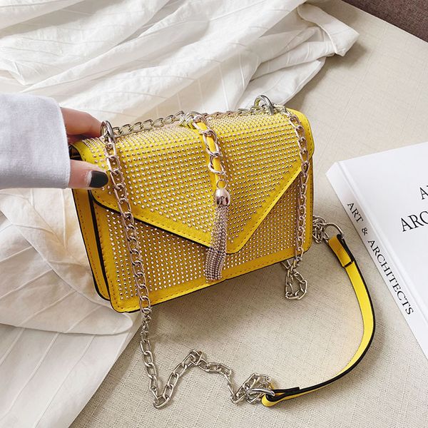 

pu кожа box сумки для женщин 2020 мода кисточки crossbody сумка оптовая rhinestone rivet кошелек сцепления повседневная сумка travel
