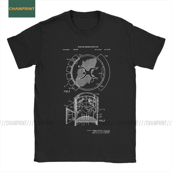 

indoor skydiving simulator patent invention skydiver t-shirt men skydive jump falling jumper cotton tees short sleeve t shirt