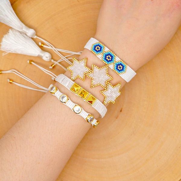 

charm bracelets grapes miyuki bracelet delica seed beads boho beadweaving bijoux fashion insta jewels handmade accessories summer diy 2021, Golden;silver