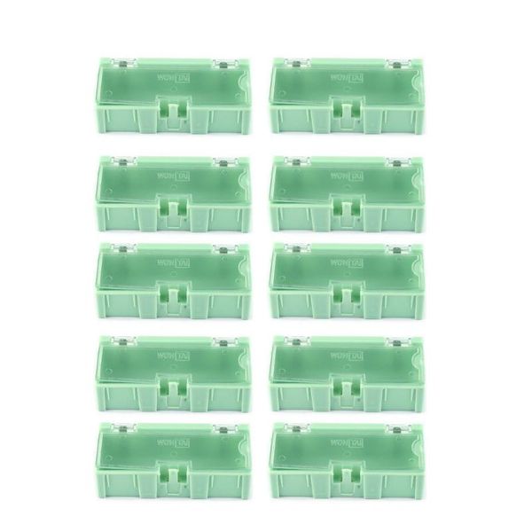

10pcs torage box small tool screw object electronic component parts storage lab case smd automatically pops up patch container