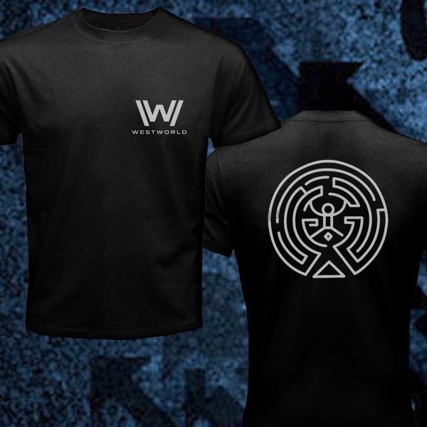 

new westworld maze hbo tv show violent delight double printed man t-shirt double side tees