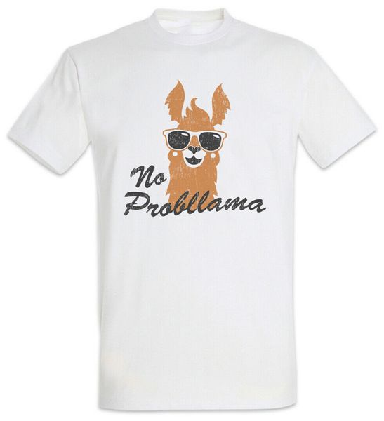

no probllama t-shirt problem fun lama llama geek nerd hysteria keep calm style tee shirt