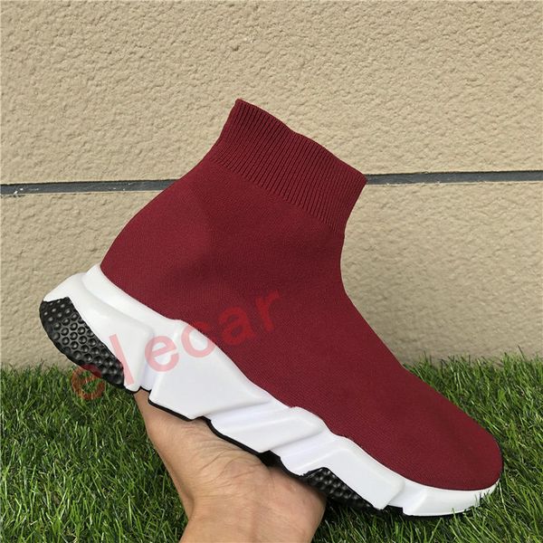 

speed trainer black red casual sock shoes men women grey royal triple black white mens designer shoes eur36-45