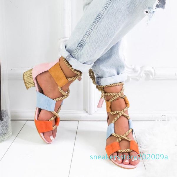 

1laamei 2019 новый espadries женщины sandas hee указал рыбы рот моды sandas пеньковой веревки узелок patform санда y200107 s09, Black