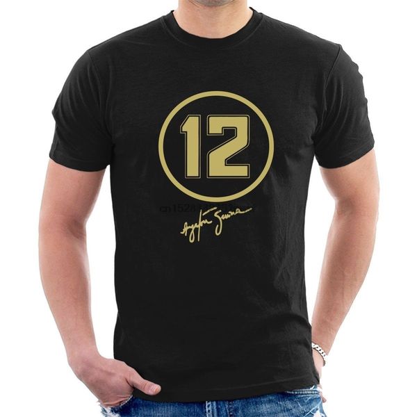 

new fashion men tees number 12 ayrton senna jps tribute personalized shirts
