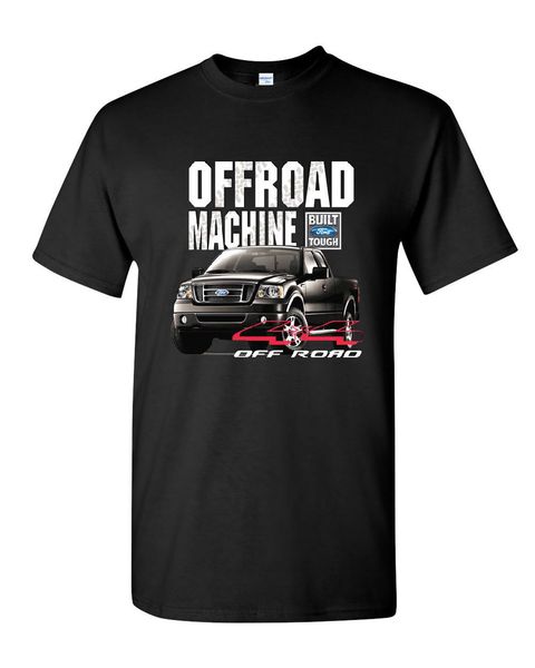 

мужчины топы тис 2019 летняя мода новая печатная футболка с коротким рукавом мужчины f-150 t-shirt offroad машина built tough tee shirt