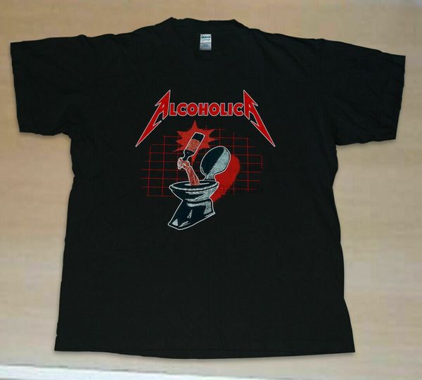 

vintage metallika alcoholica t shirt