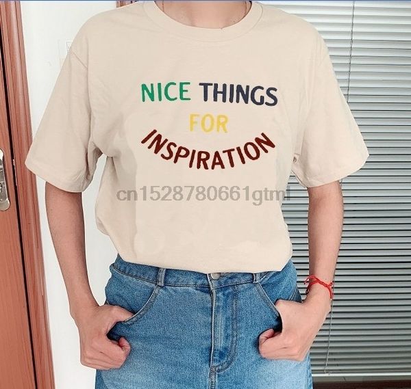 

хорошие вещи для вдохновения письмо printed t shirt чужак вдохновленный top summer t-shirt мода вещи t-shirt