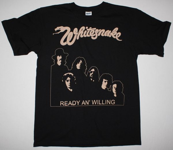

whitesnake ready an' willing black t shirt david covedale jon lord deep purple print t-shirt men harajuku tee plus size