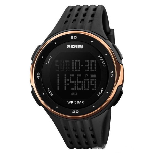 

men sport digital watches big dial led display wristwatches chronograph calendar backlight alarm sport watch new