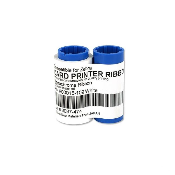 

ribbon for zebra 800015-109 white print the number of sheets 1000 sheets