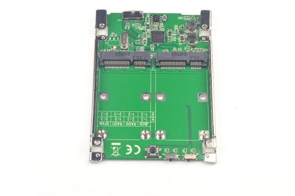 

usb3.1 type-a to dual msata raid adapter 2 msata converter raid0 raid1 jbod span asmedia asm1352r chipset 10gbps win10 sata3.0