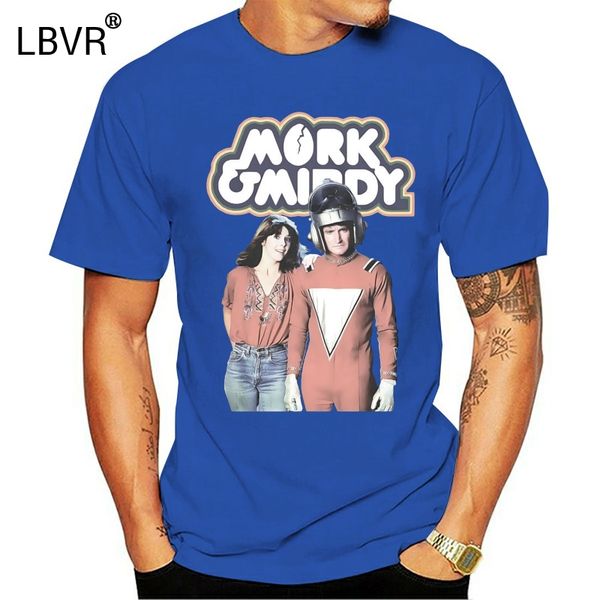 

new black mork and mindy tee t shirt classic sitcom tee robin williams orson comedy t-shirt custom special print