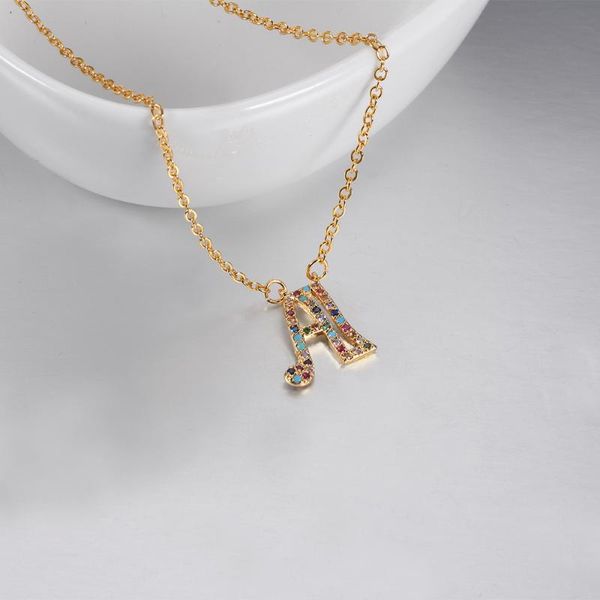 

pendant necklaces women letter necklace arrive chain women's initial alphabet name for charms jewelry gift, Silver