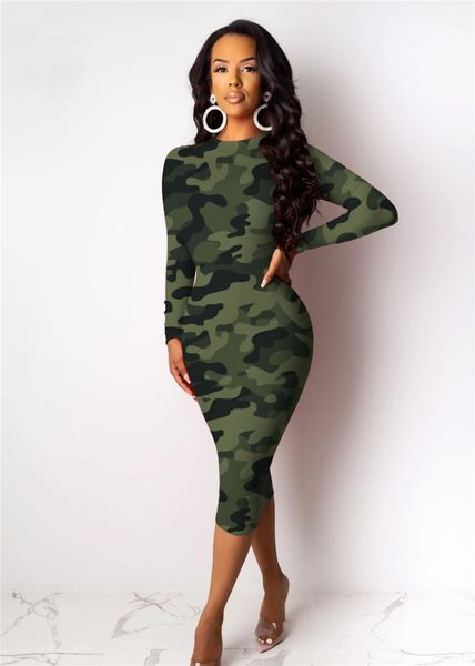 

color camouflage fashion bodycon ladies dresses long sleeve slim pullover female sheath dresses spring womens skinny casual dresses contrast, Black;gray
