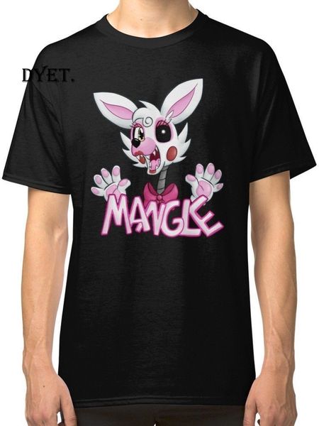 

limited fnaf - mangle logo design funny cool mens black t-shirt size s-5xlprint t shirt men streetwear hip hop men t shirt