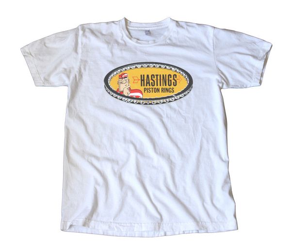 

hastings piston rings decal t-shirt - rod