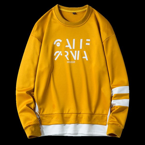 

fashion mens hoodies hip hop sweatshirt male autumn men letter hooded streewear tracksuit male hoody brand clothing coats 2020, Black