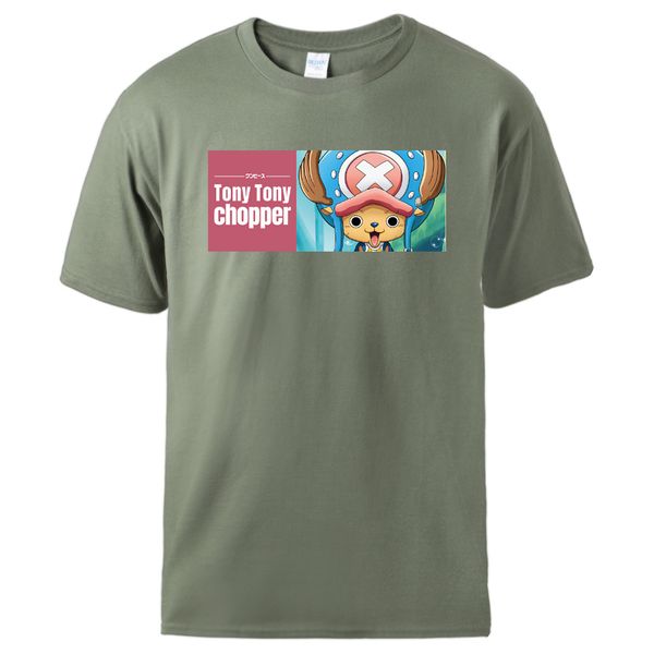 

tony chopper tshirts one piece print mens summer cotton sportswear 2020 spring short sleeve tshirts casual tee