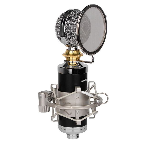 

ak-680 large bottle microphone, network mobile phone national k song anchor live recording condenser microphone