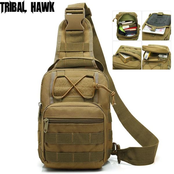 

outdoor bags tactical shoulder bag camouflage army sling backpack molle camping hunting travel chest