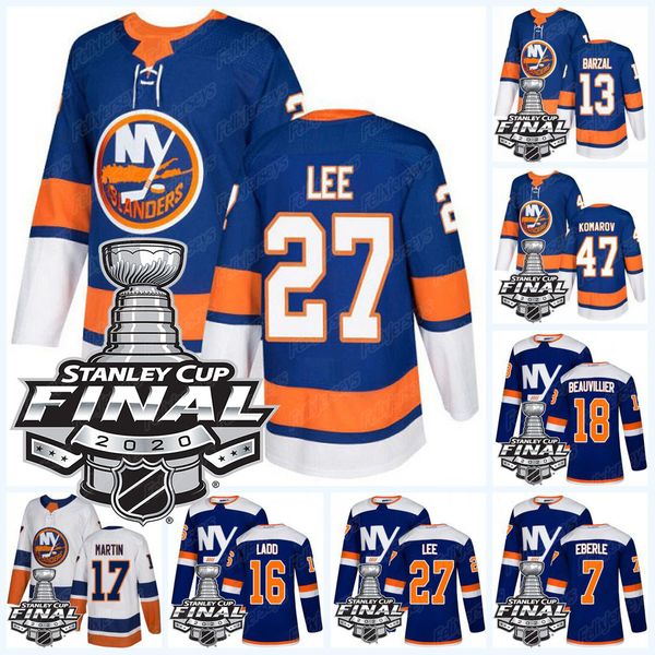 

new york islanders 2020 stanley cup final jersey mathew barzal anders lee eberle josh bailey casey cizikas leo komarovnick leddy, Black;red