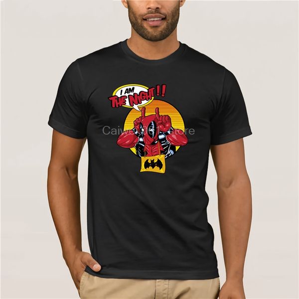 

men's cool short sleeve t shirt deadpool men i am the night summer tee graphic 100% cotton sports man's t shirt