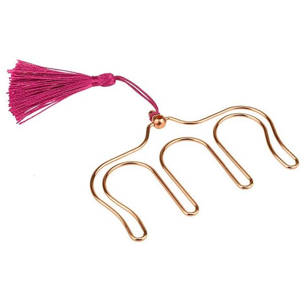 

bookmark music book clip metal rose gold page holder paper 2 pack h0130